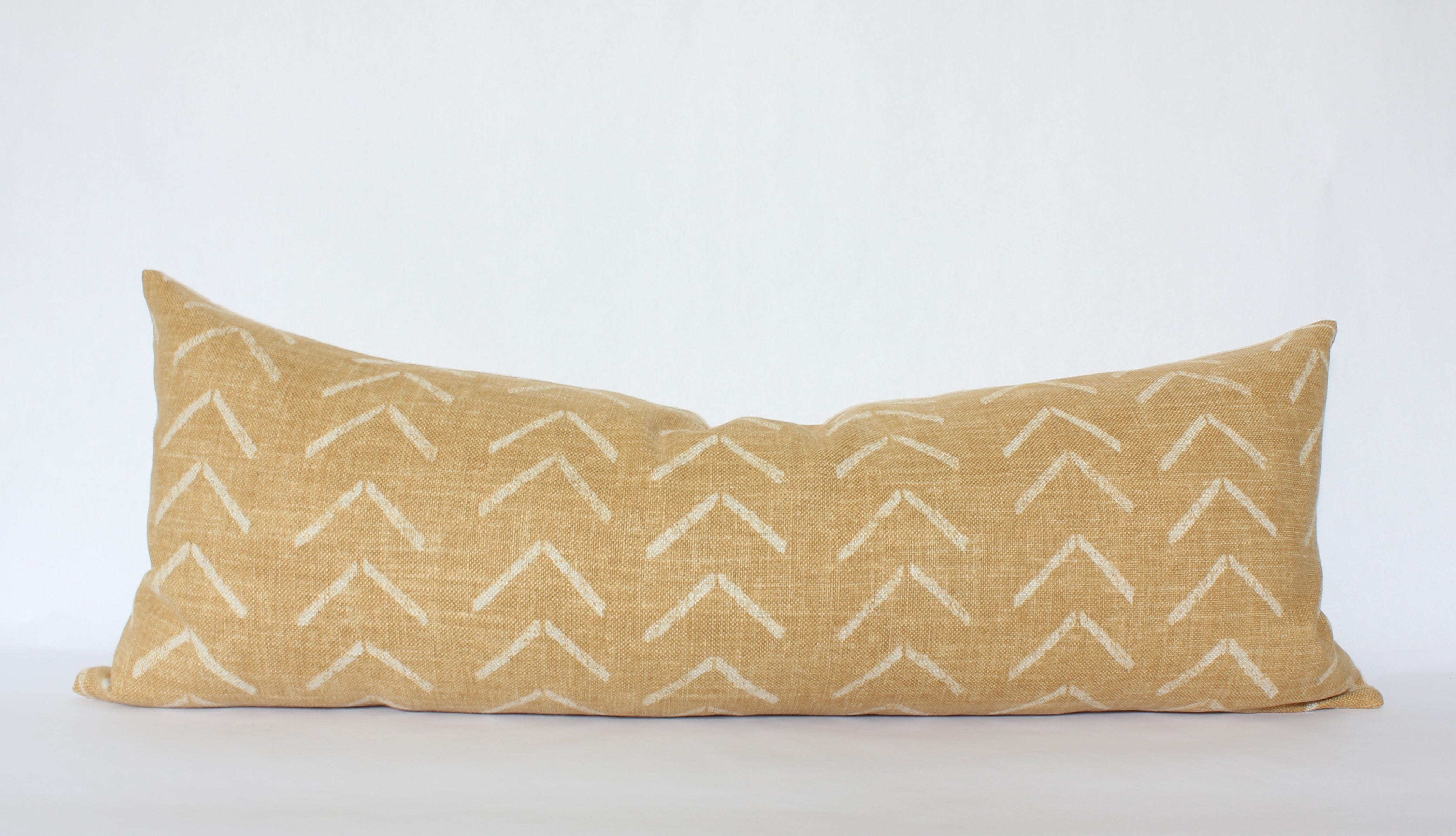 Mustard Oversized Lumbar  Lumbar Pillows King Bed - Textileish