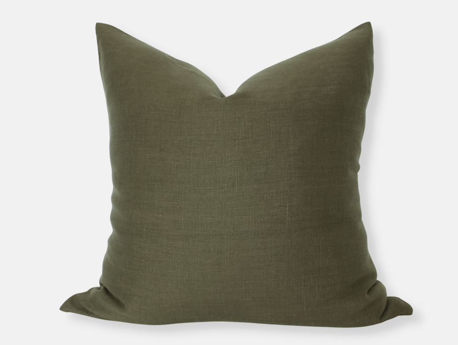 Green throw pillow cover