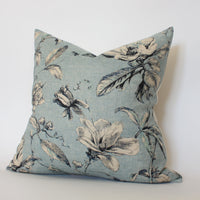 Brooklyn designer blue throw pillow