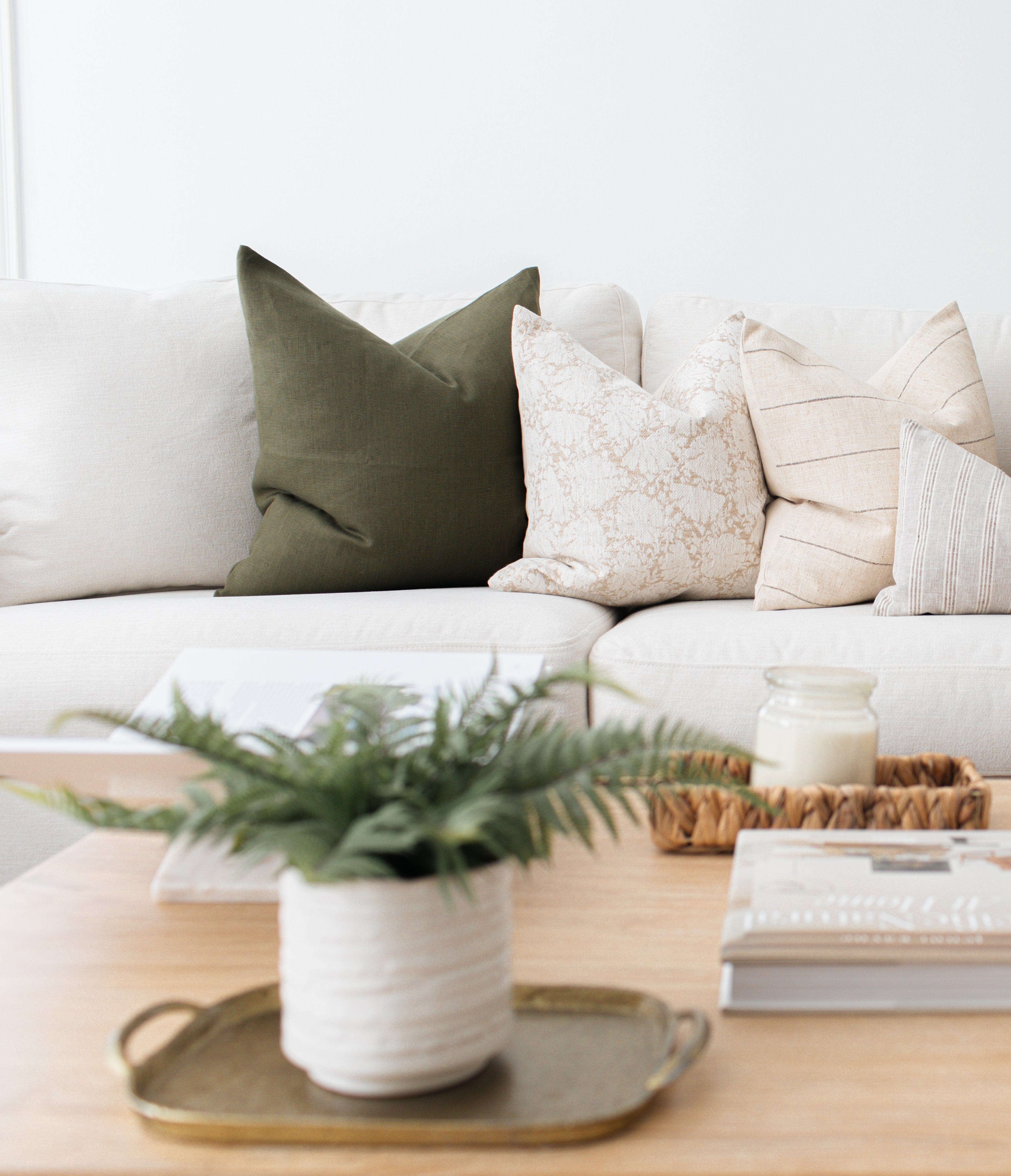 Dark Olive Pillow Cover