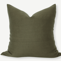 dark olive pillow cover
