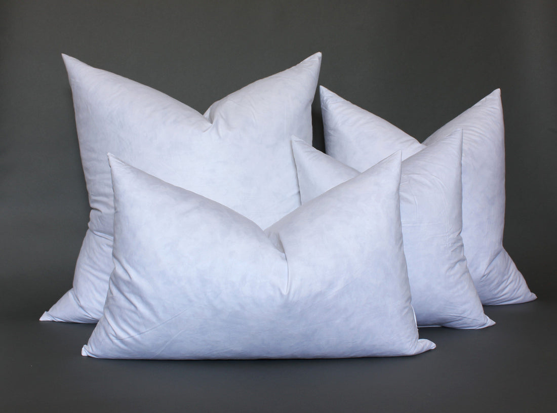 Lumbar Feather Down Pillow Inserts Throw Pillow Forms Textileish