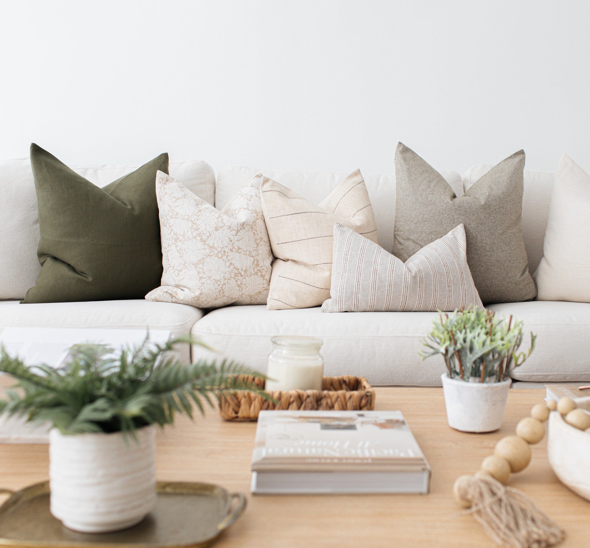 olive pillow set