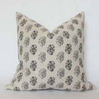 cream floral sofa pillow cover