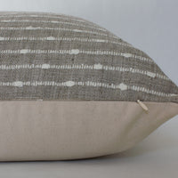 Neutral pillow cover with invisible zipper