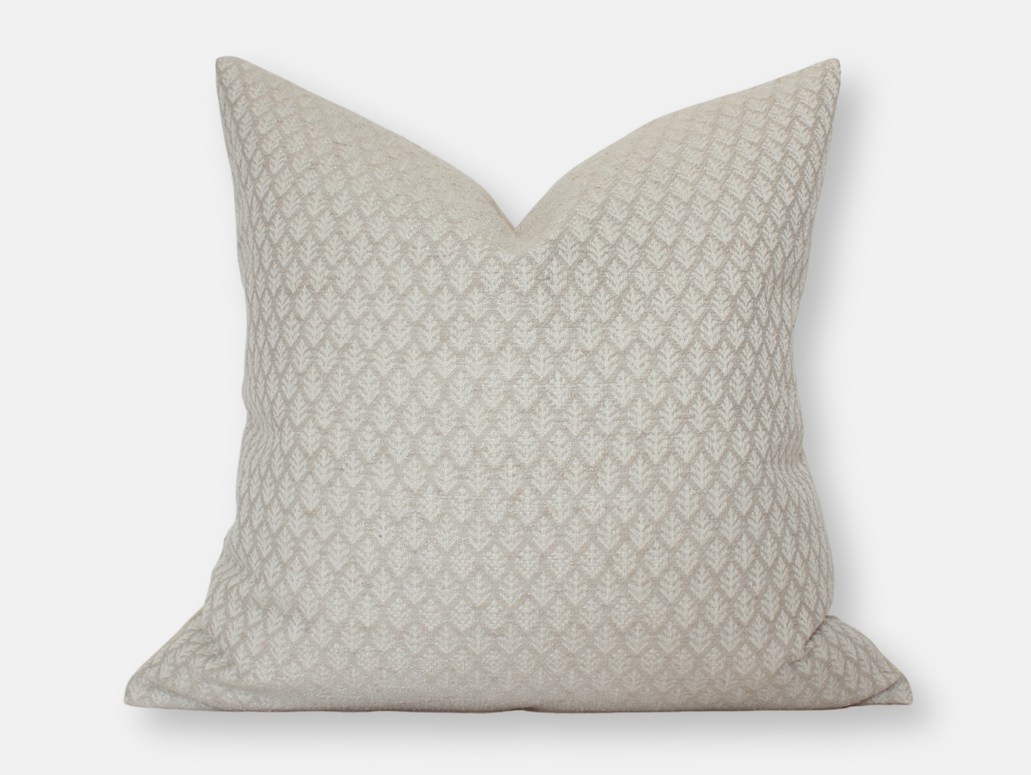 neutral textured ivory pillow