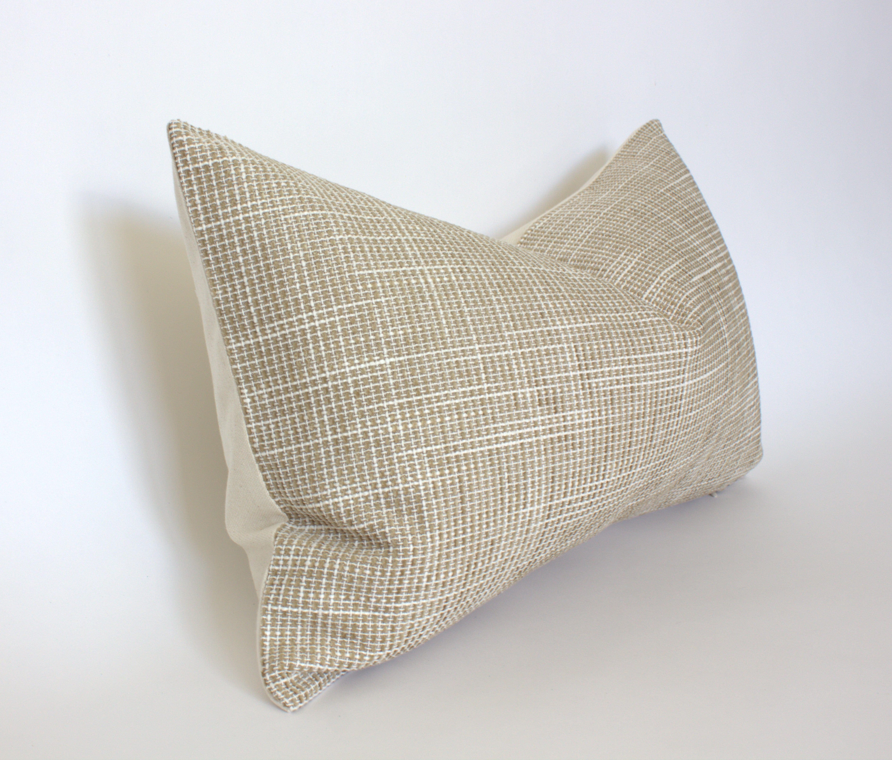 beige chair pillow
