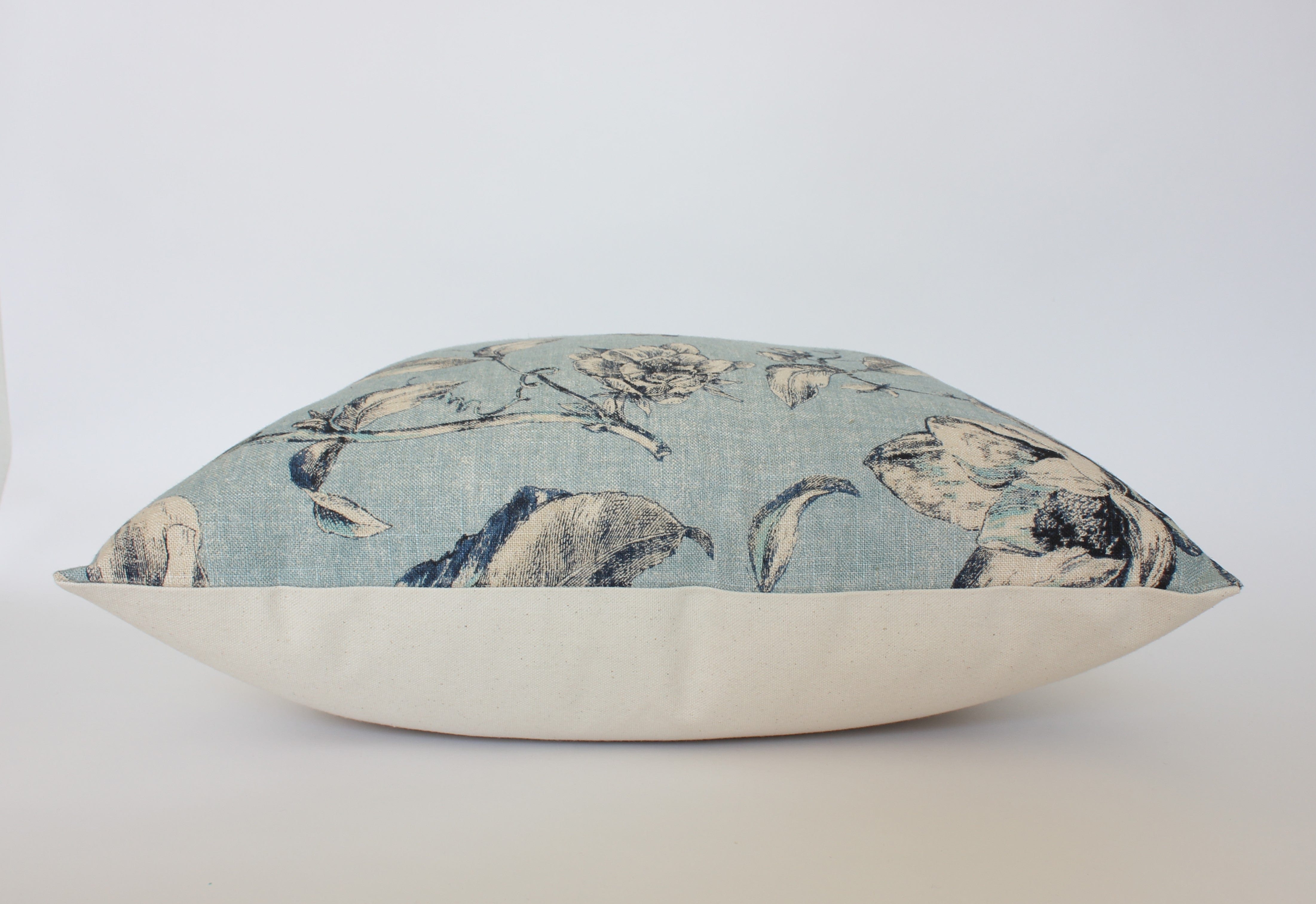 blue pillow case sofa