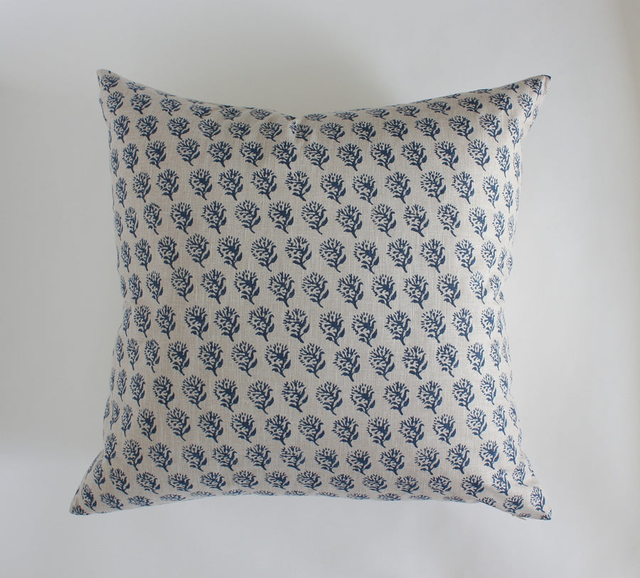 blue sofa pillow