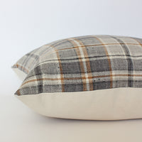 brown gray pillow cover