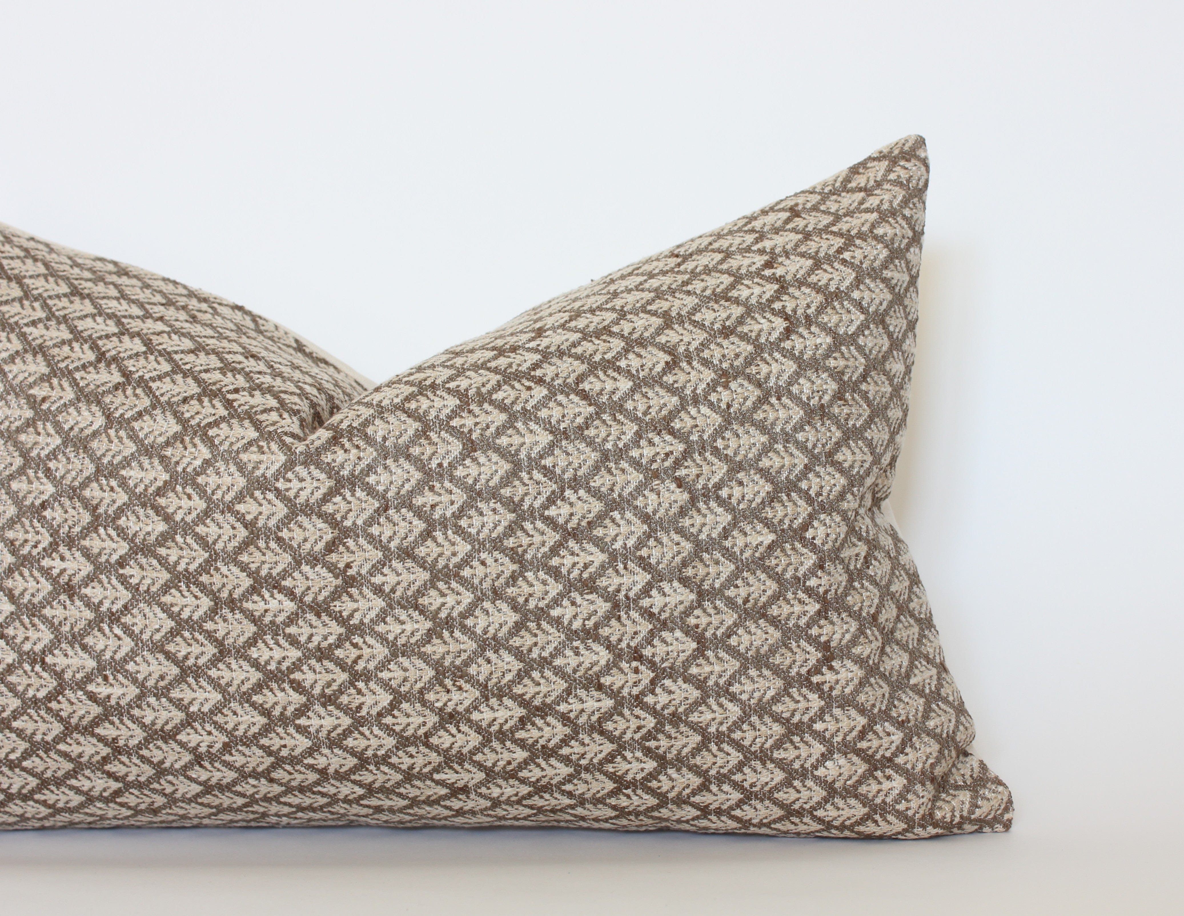 brown lumbar decorative pillow
