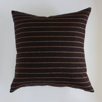 brown striped sofa pillow