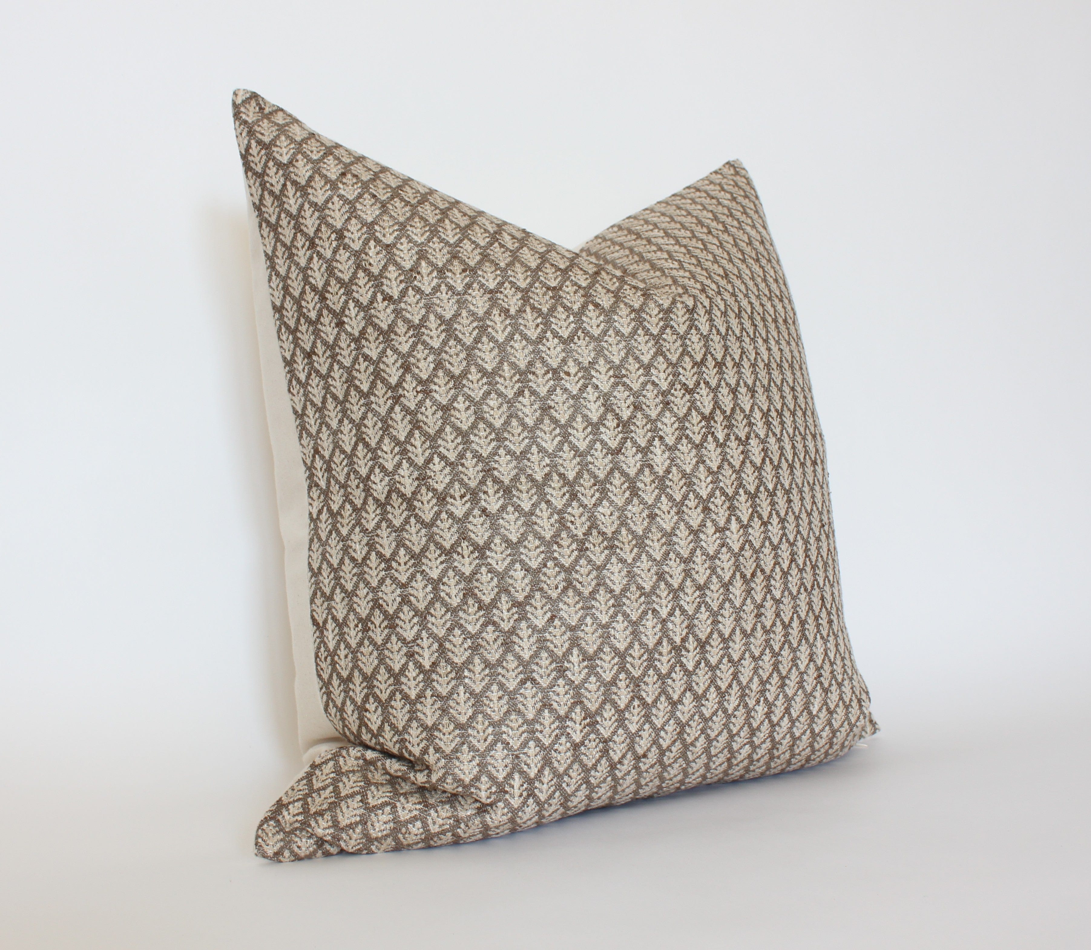 brown textured decorative pillow