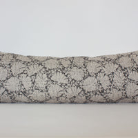 charcoal long lumbar pillow