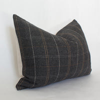 charcoal lumbar pillow