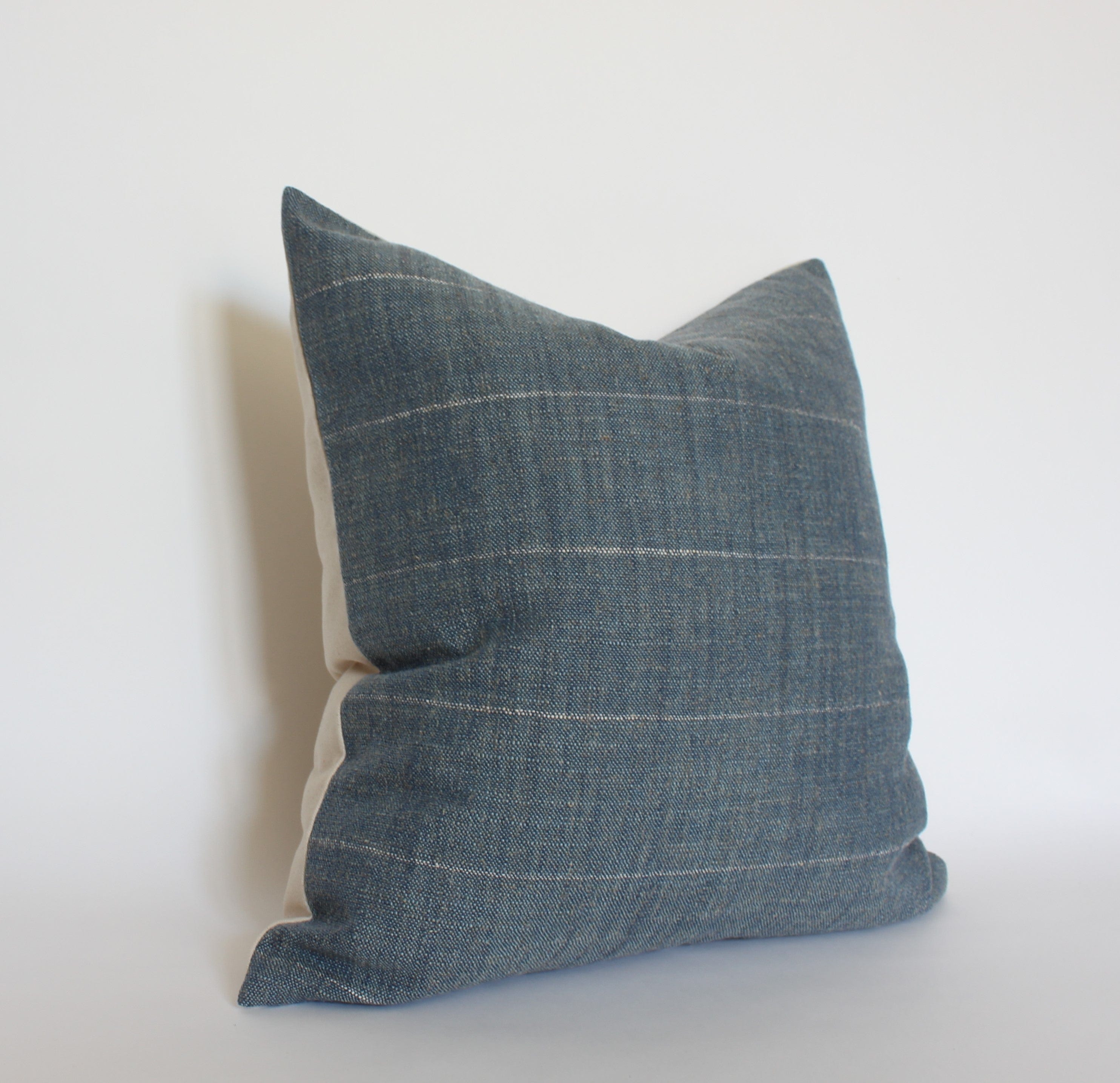 dark blue throw pillow