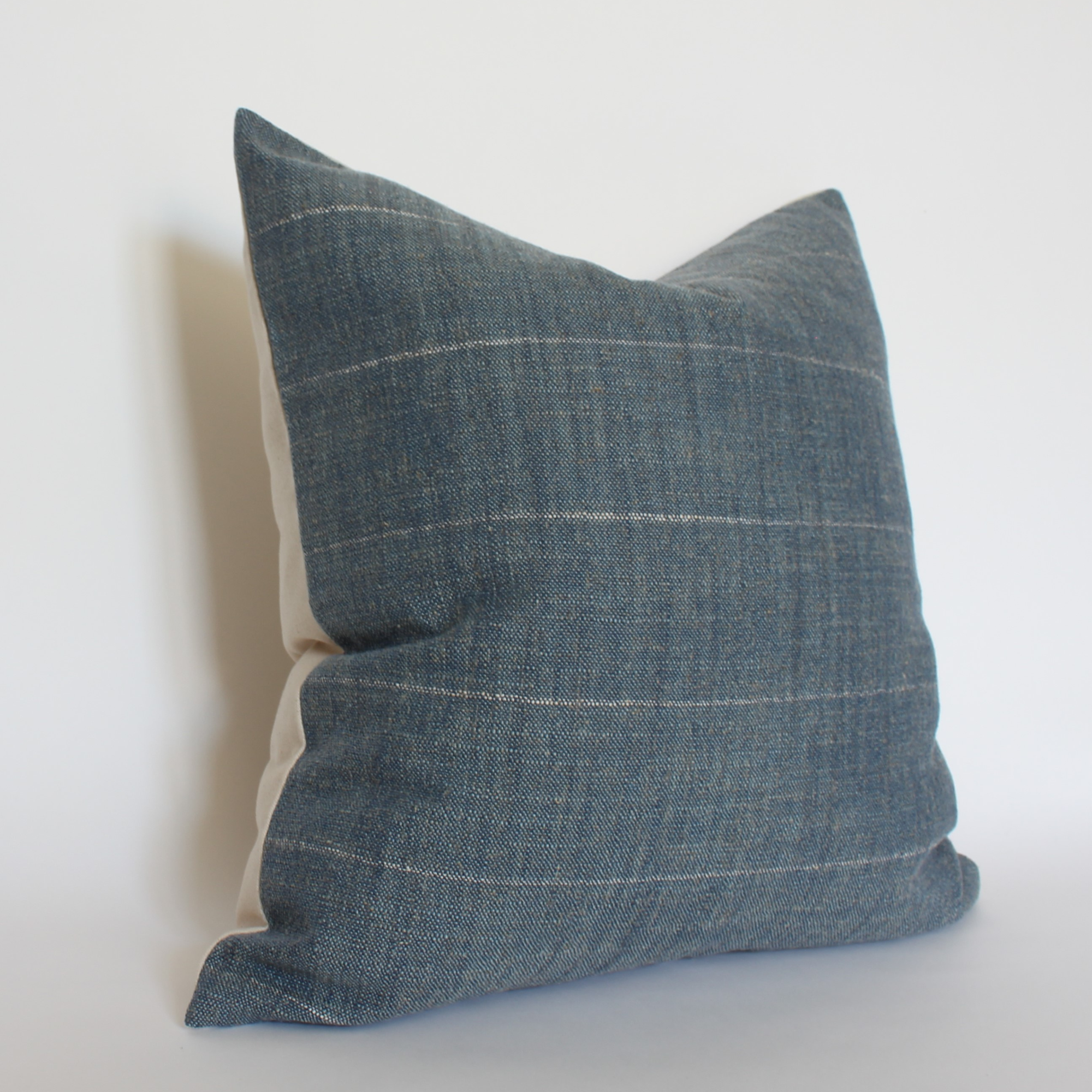 dark blue throw pillow