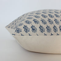 floral indigo pillow for bed