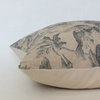 natural floral pillow cover