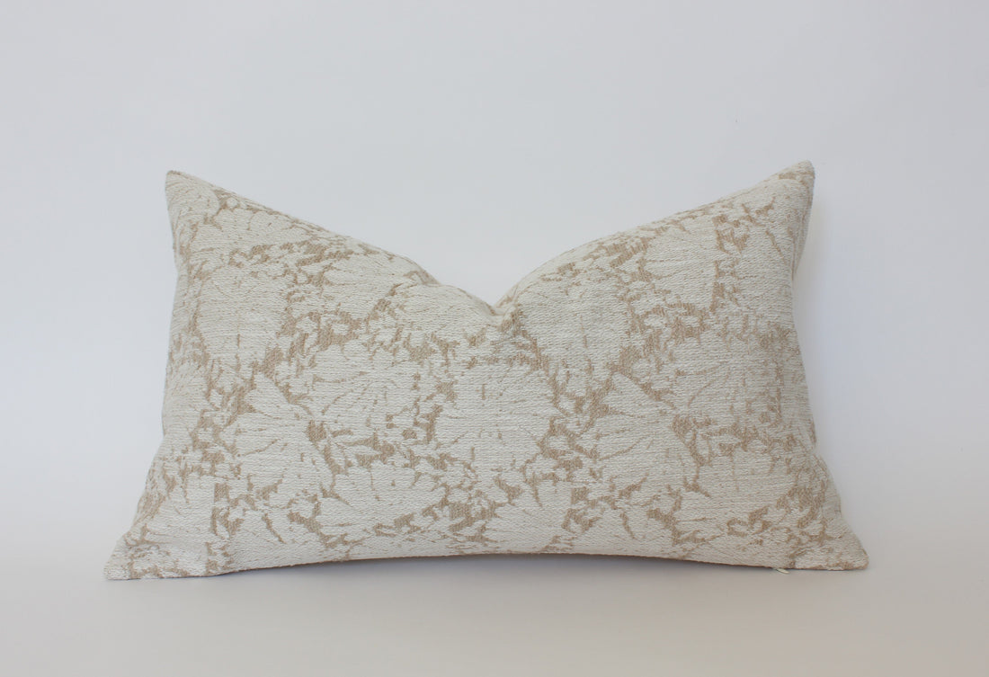 ivory cream lumbar pillow 
