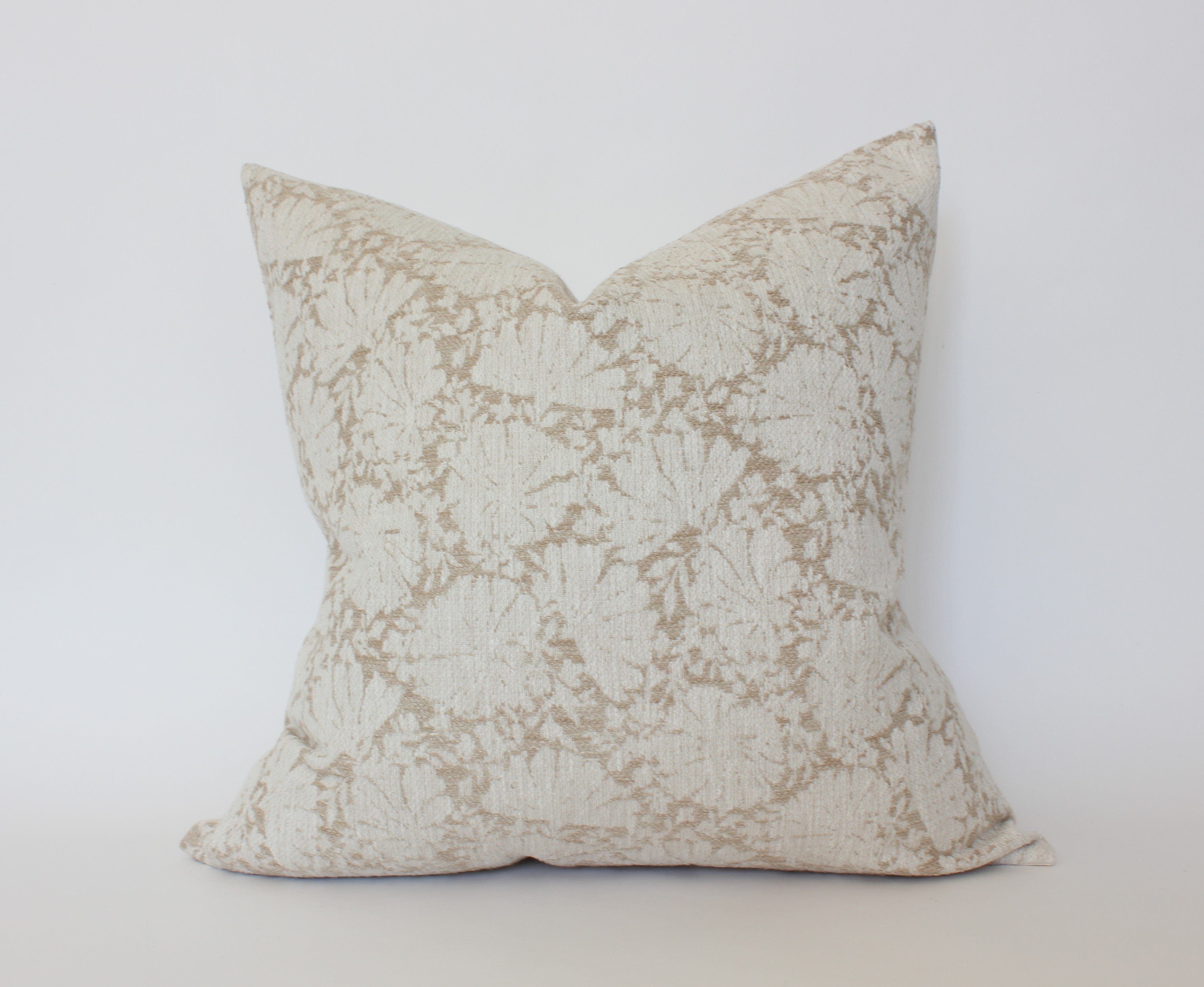 ivory cream throw pillow