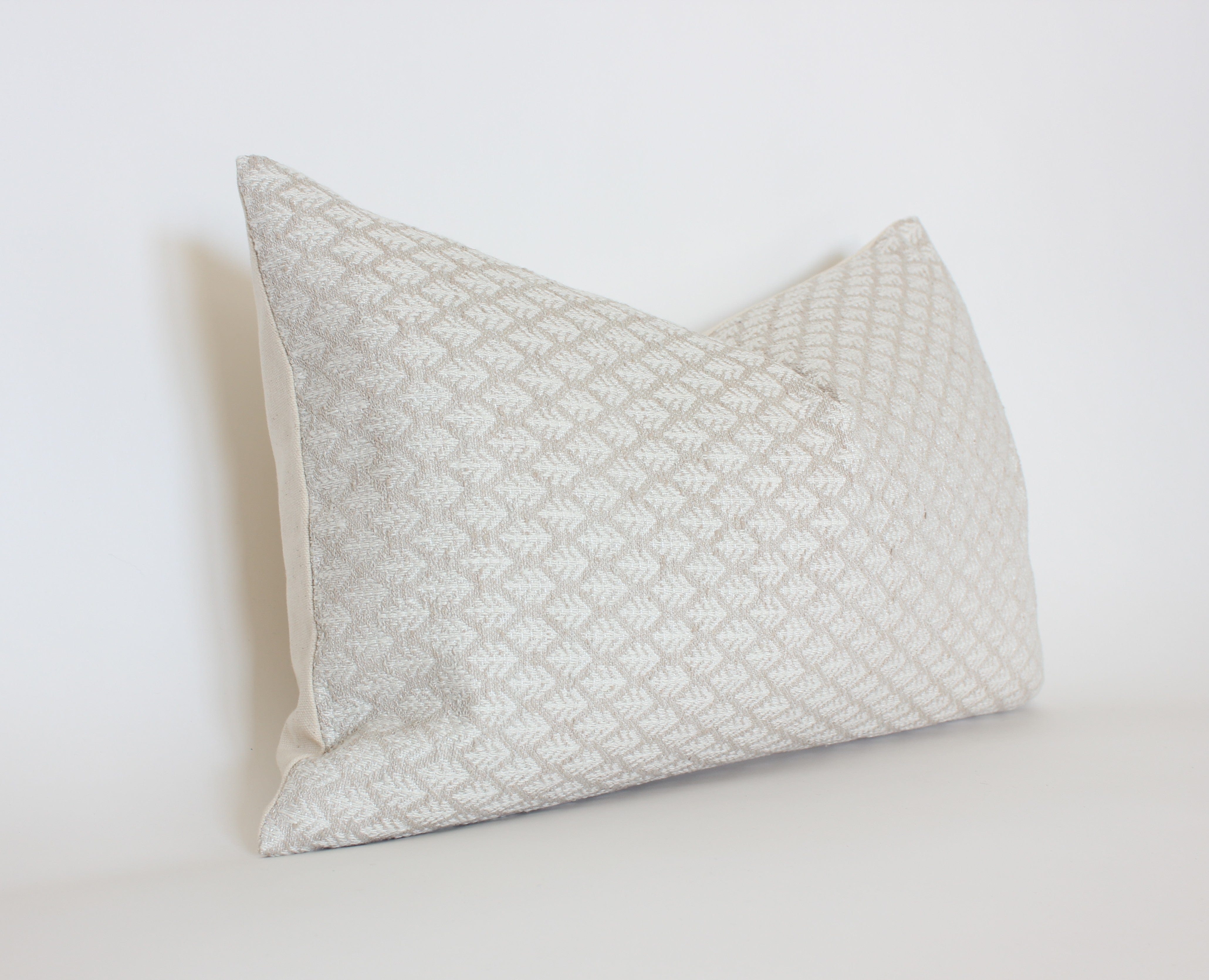 light neutral lumbar cushion