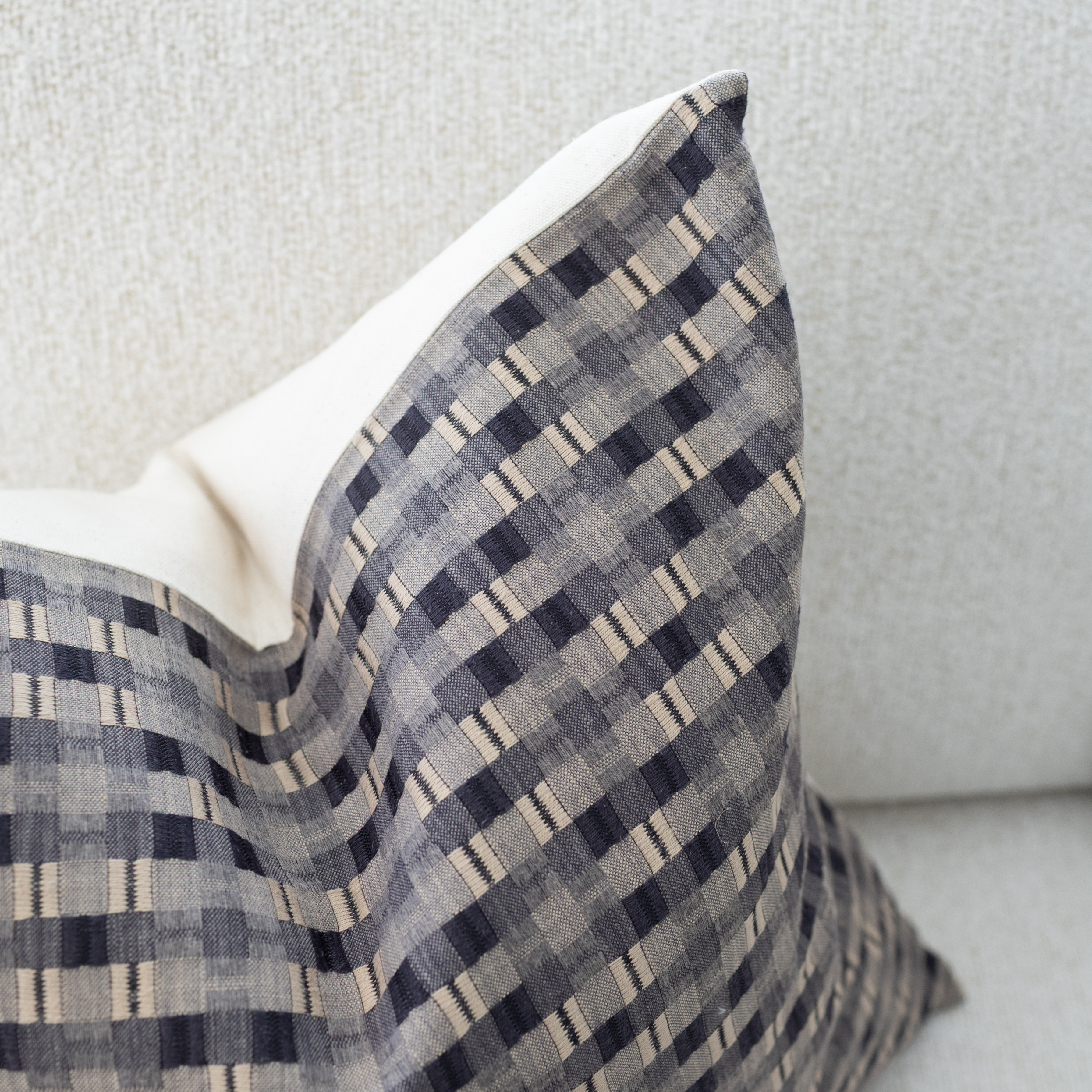 modern farmhouse plaid pillow cover