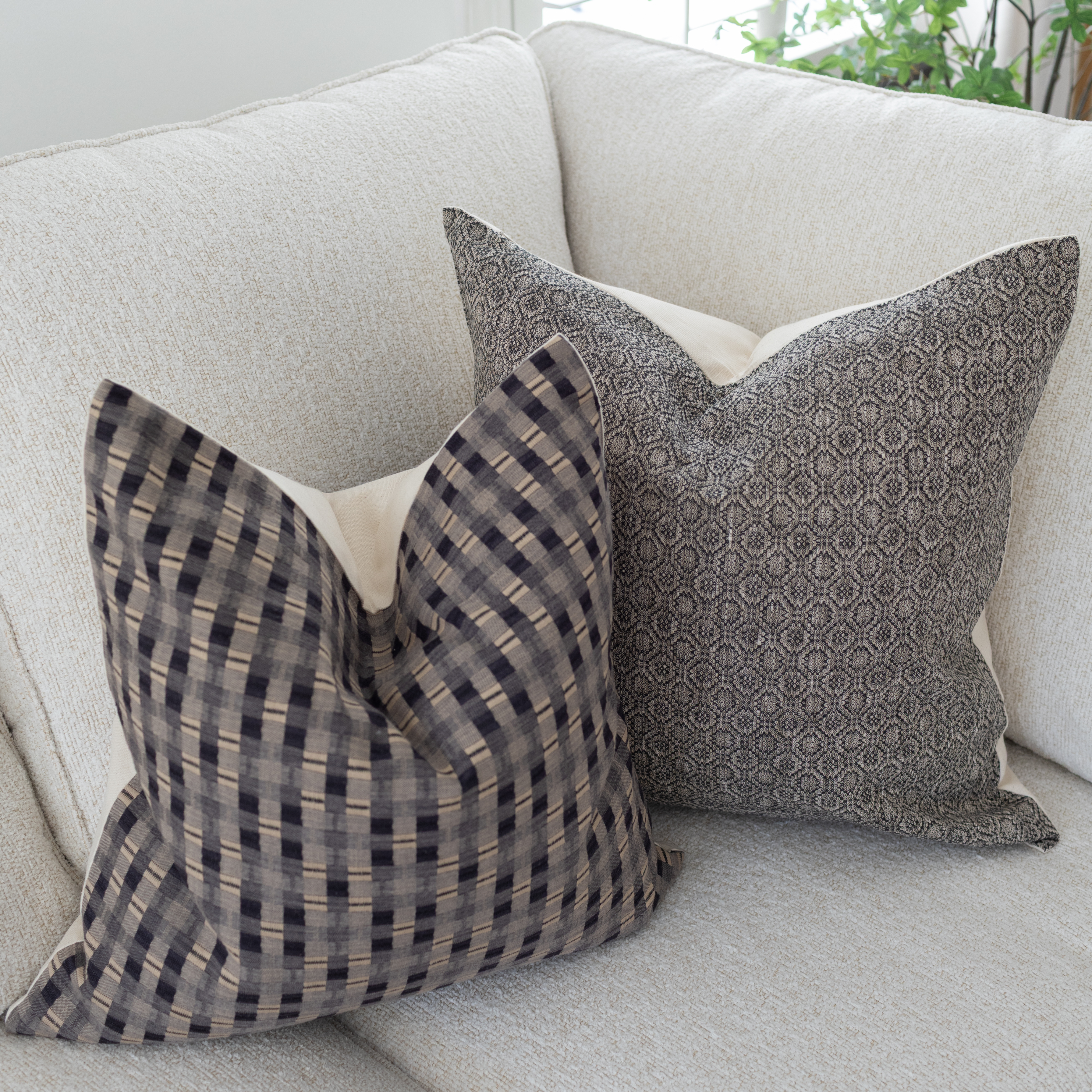 modern neutral accent pillow covers