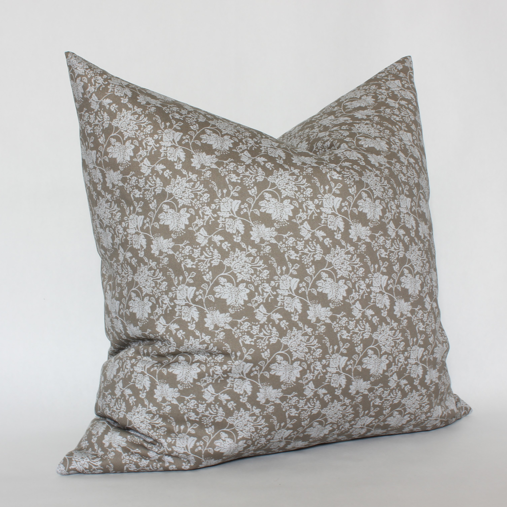 neutral brown throw pillow