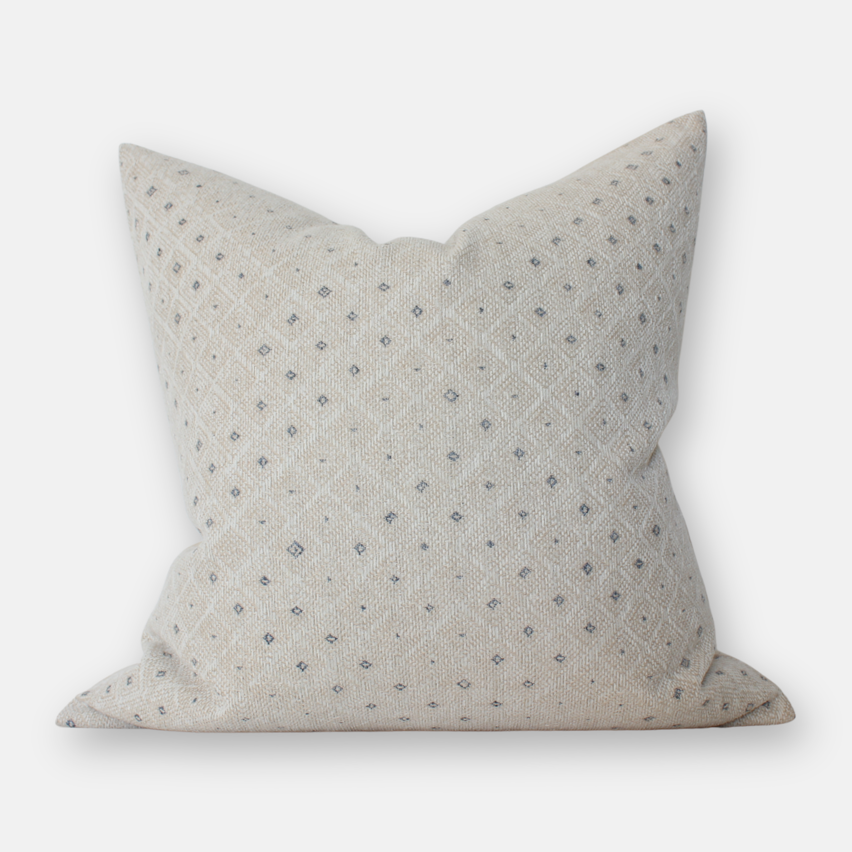 neutral ivory dotted throw pillow cover