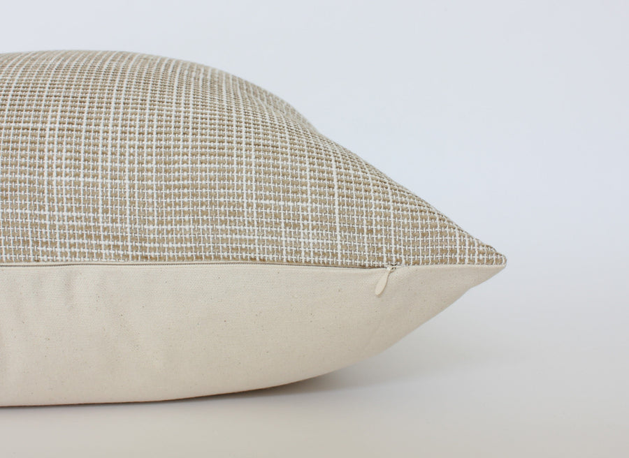 neutral pillow cover invisible zipper 