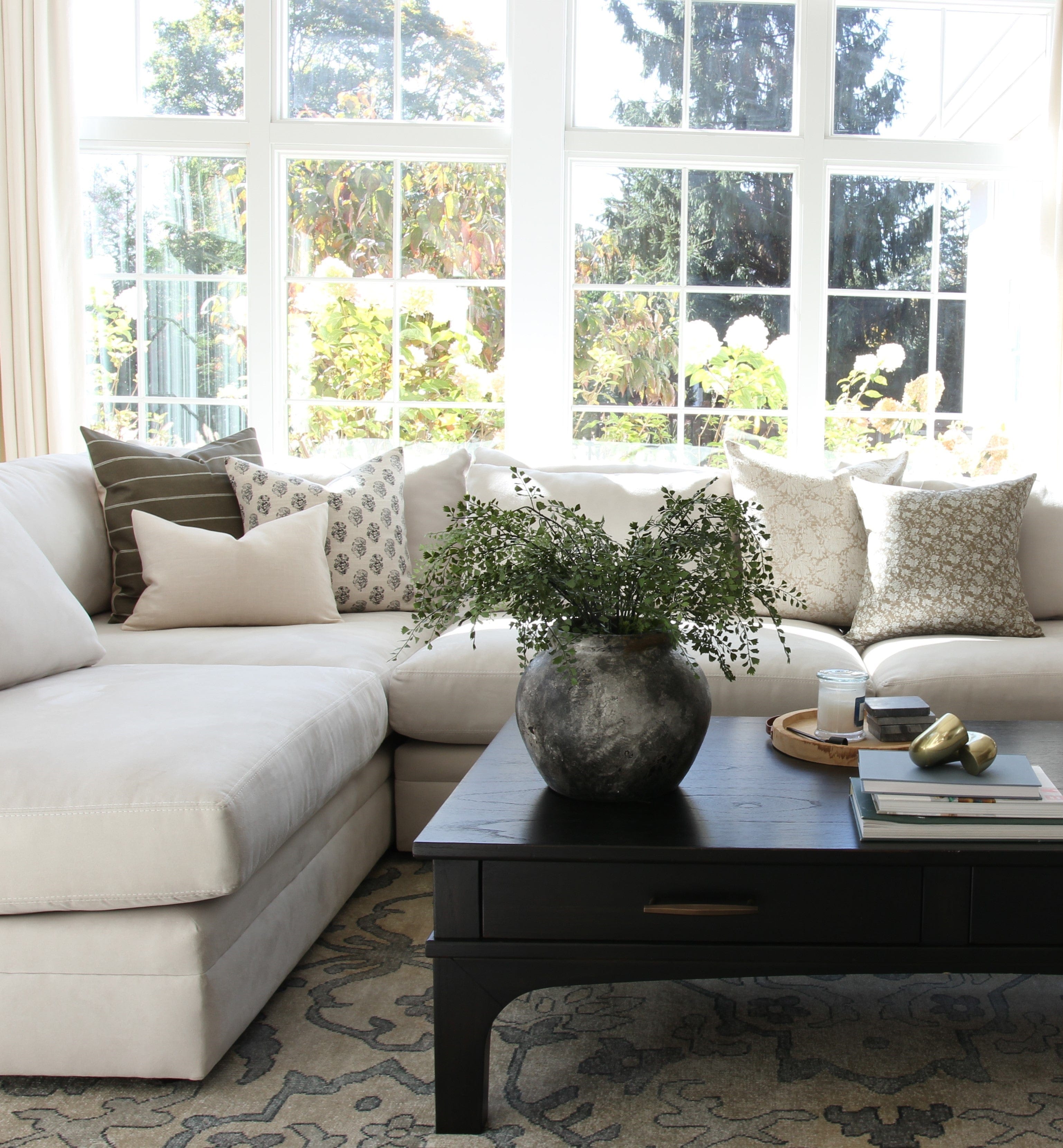 neutral pillow combo for sectional