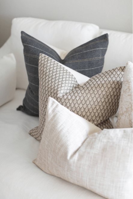 neutral pillows for sofa