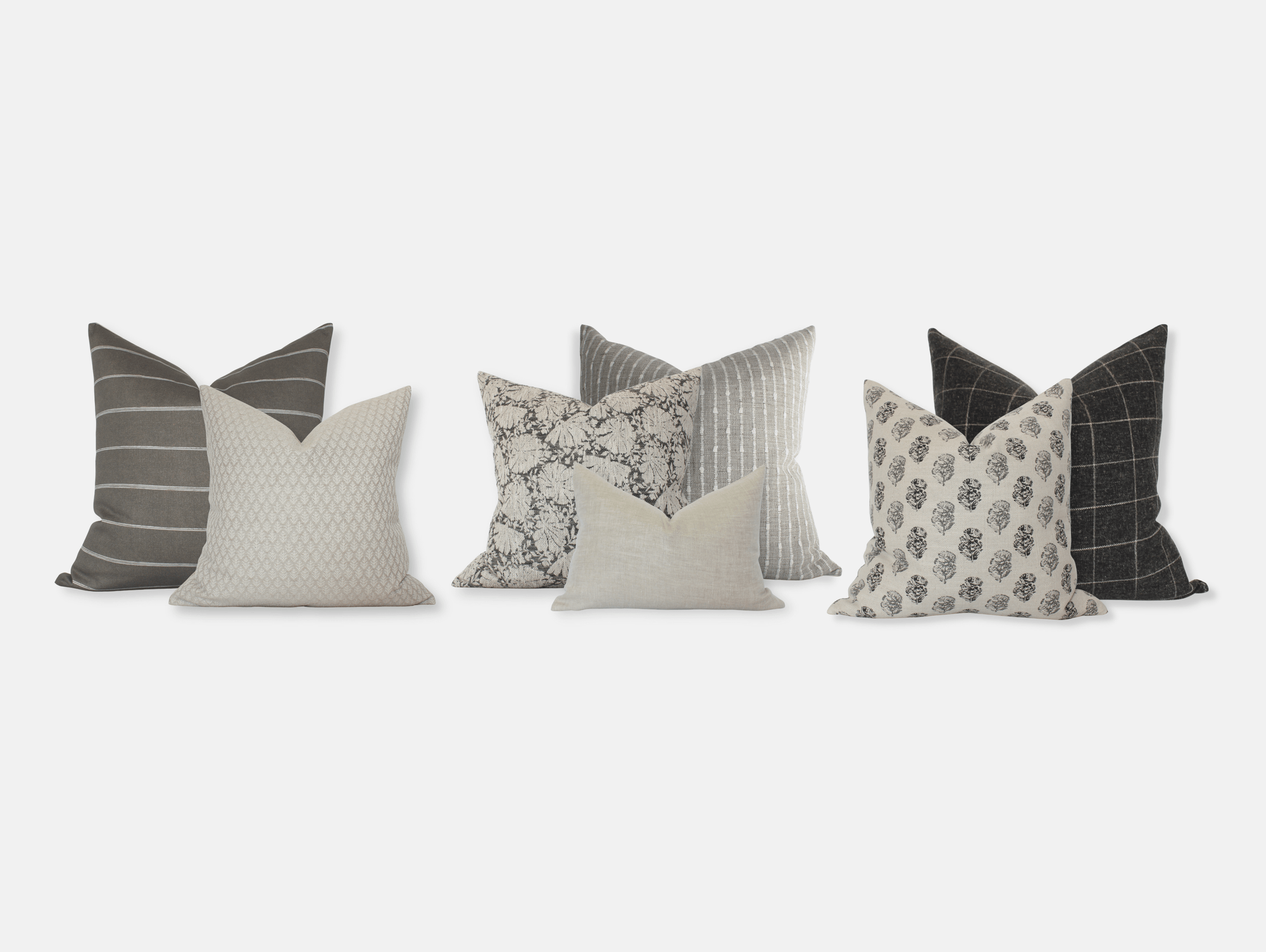 neutral sectional sofa pillow set