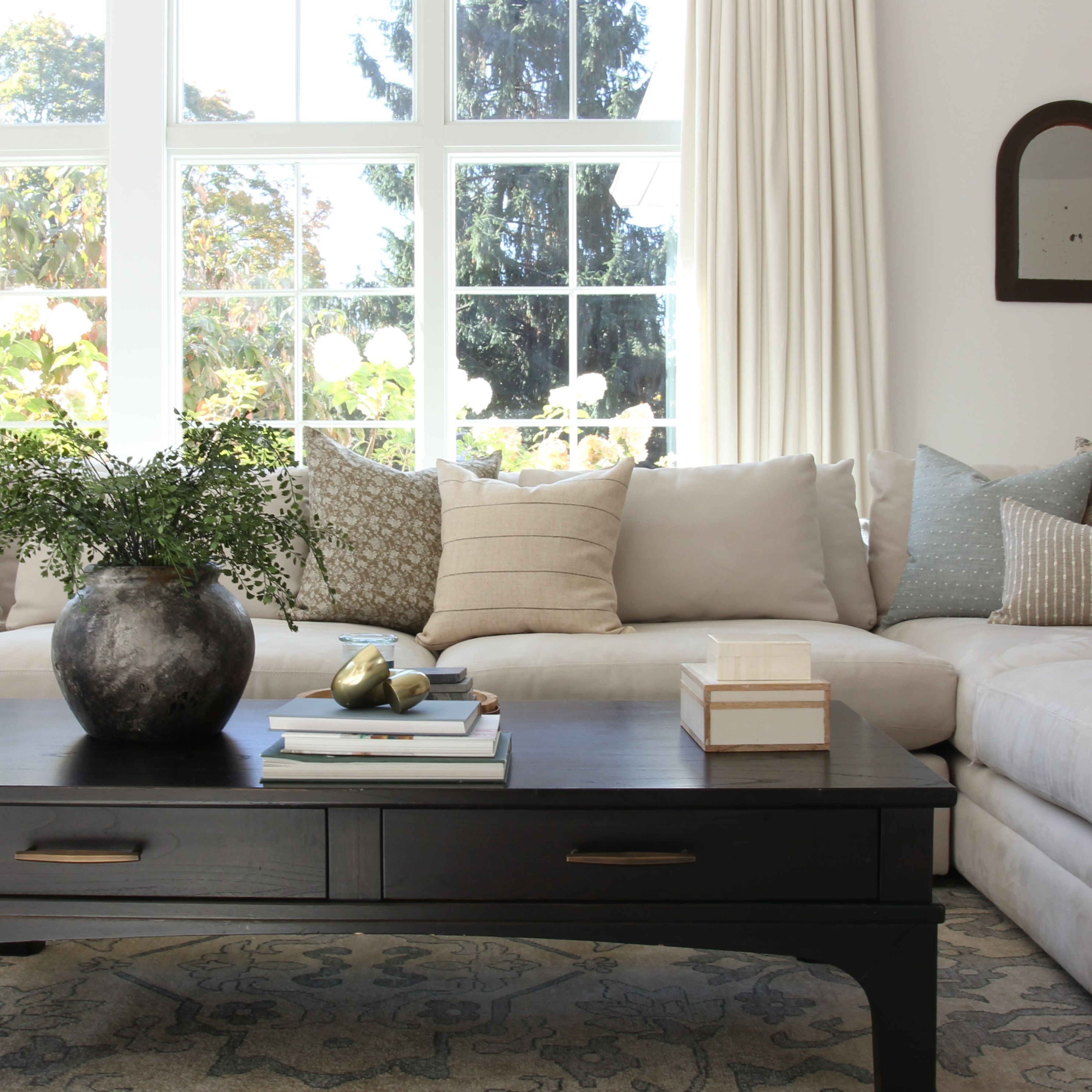 neutral sofa pillow set