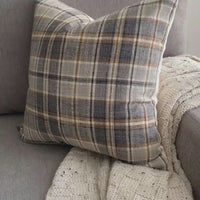 Brown and beige pillow cover