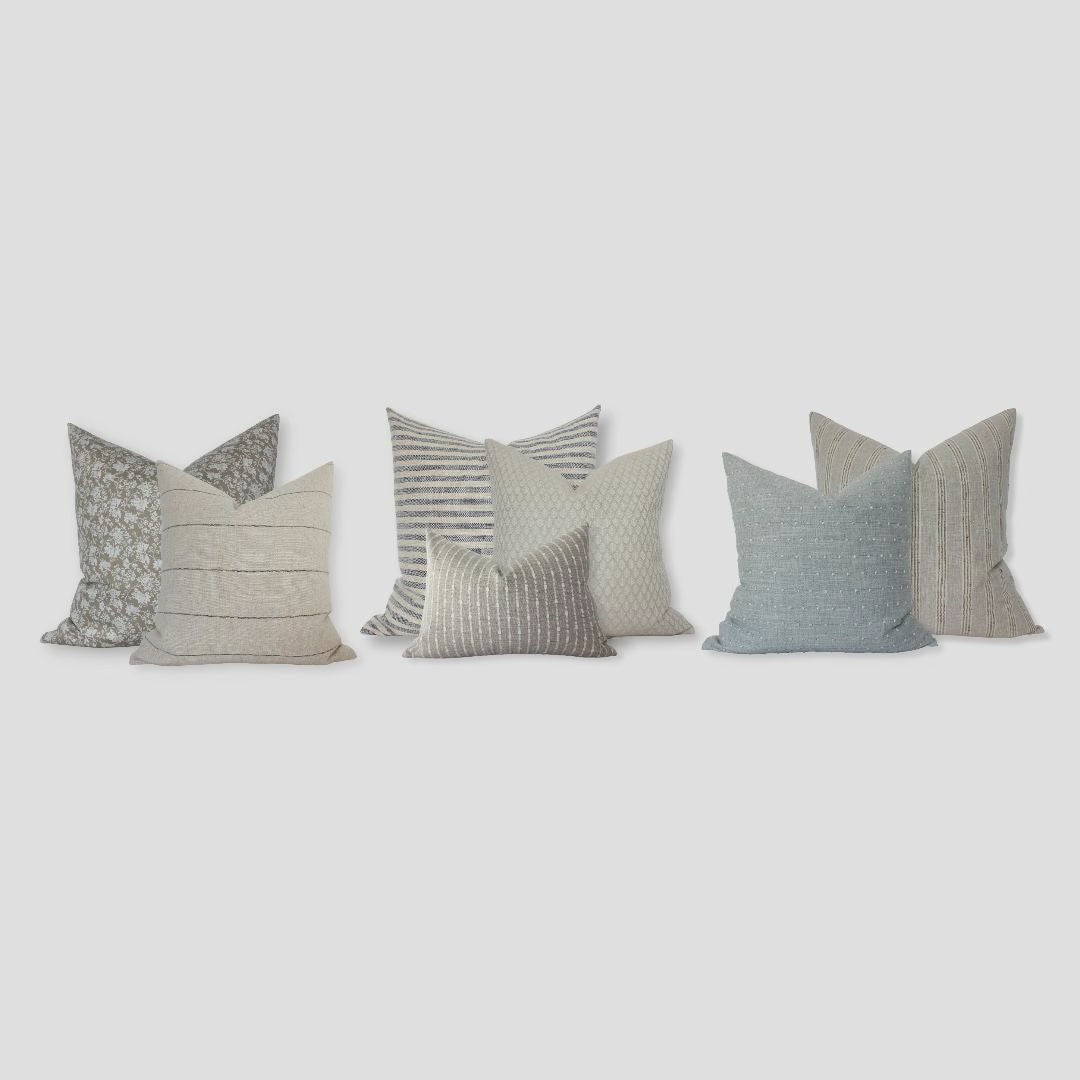 neutral pillow set for sofa