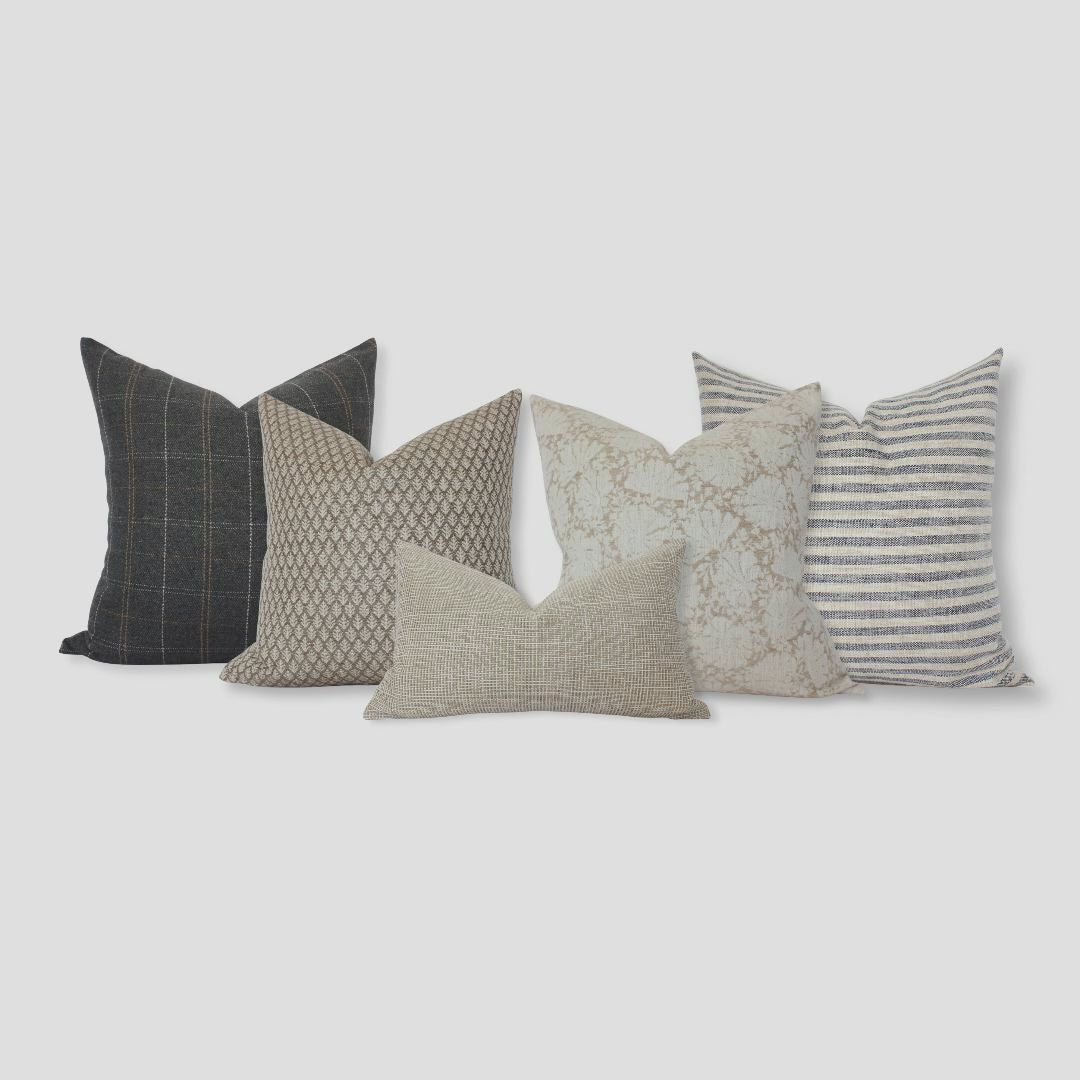 neutral pillow set for sofa
