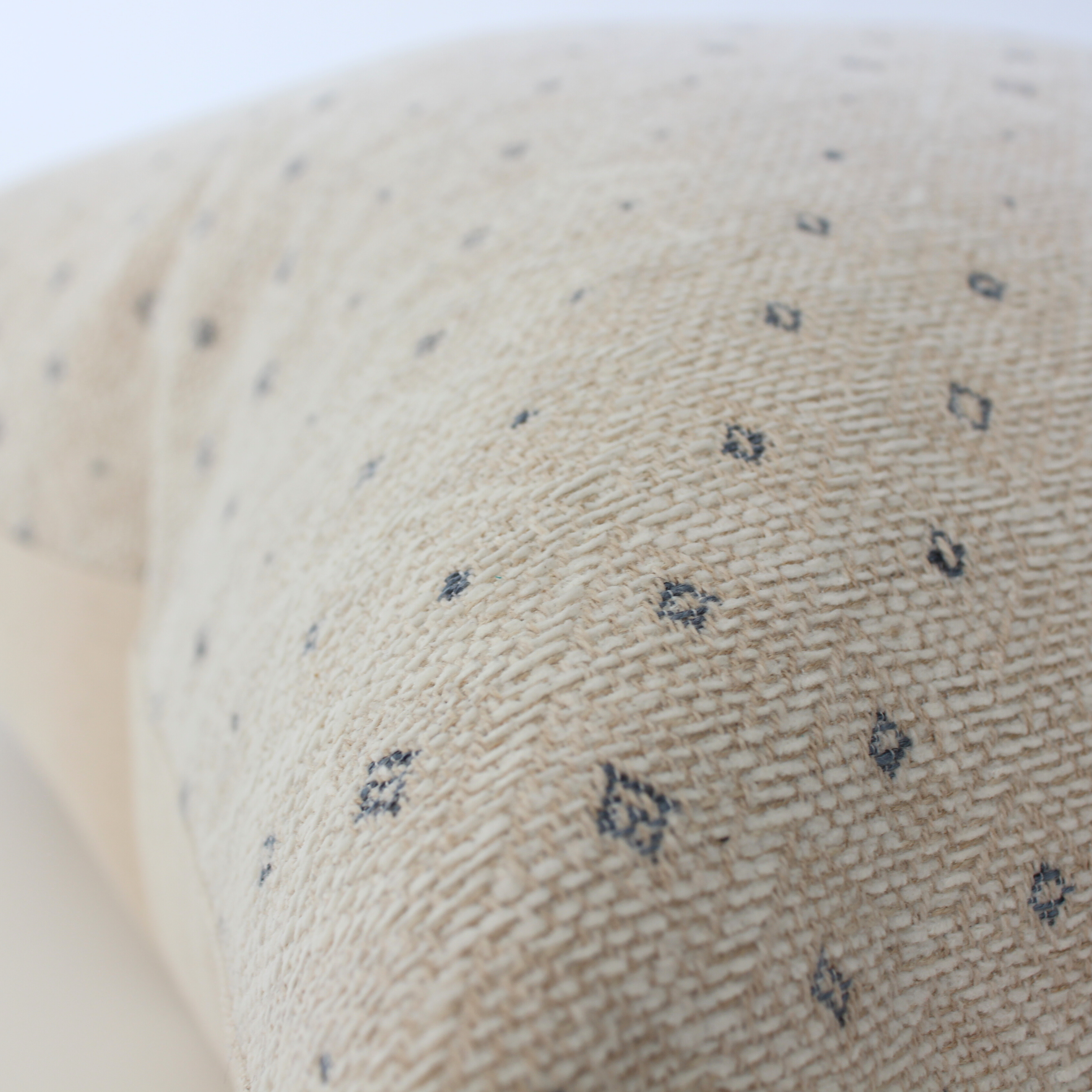 soft beige geometric accent pillow