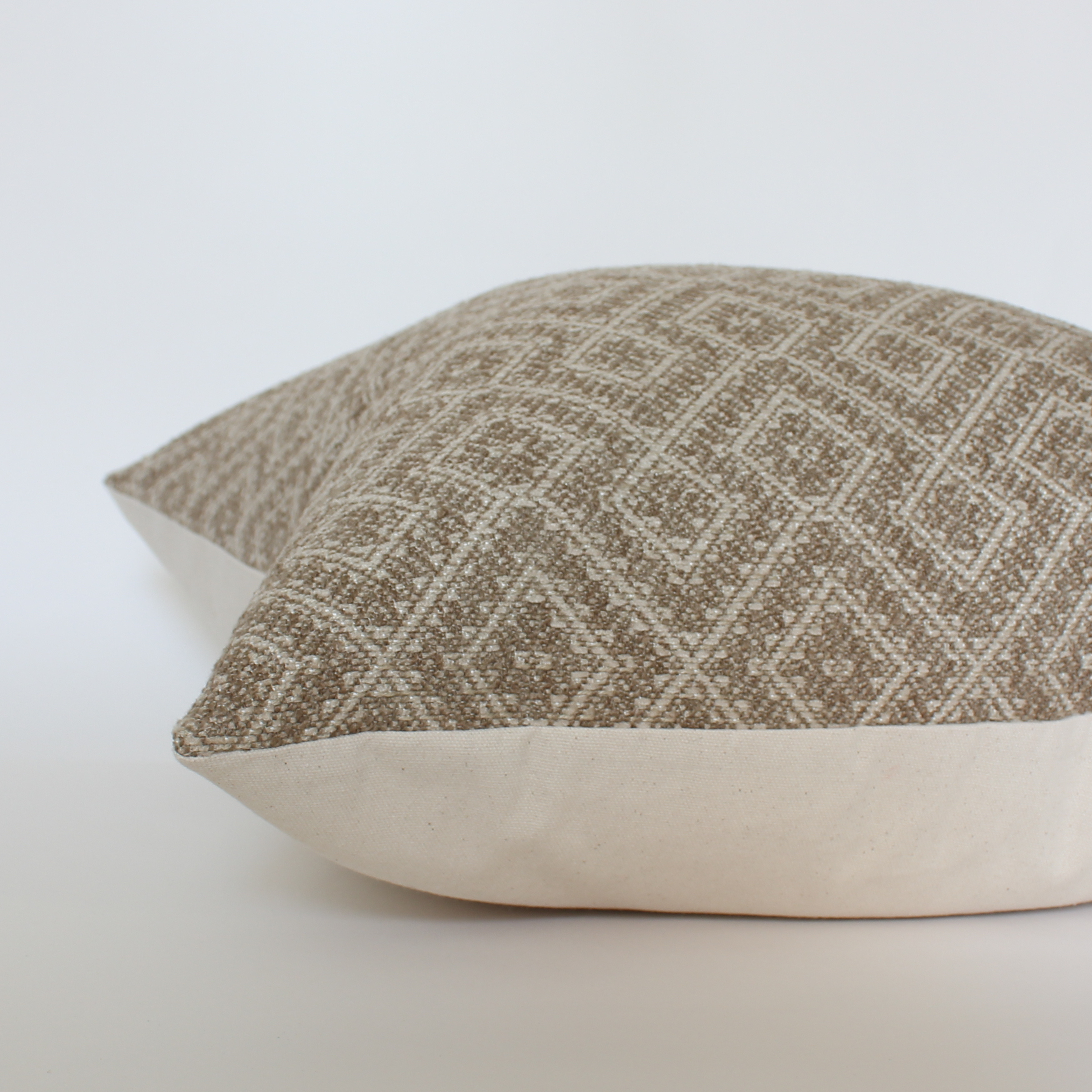 warm neutral textured throw pillow cover