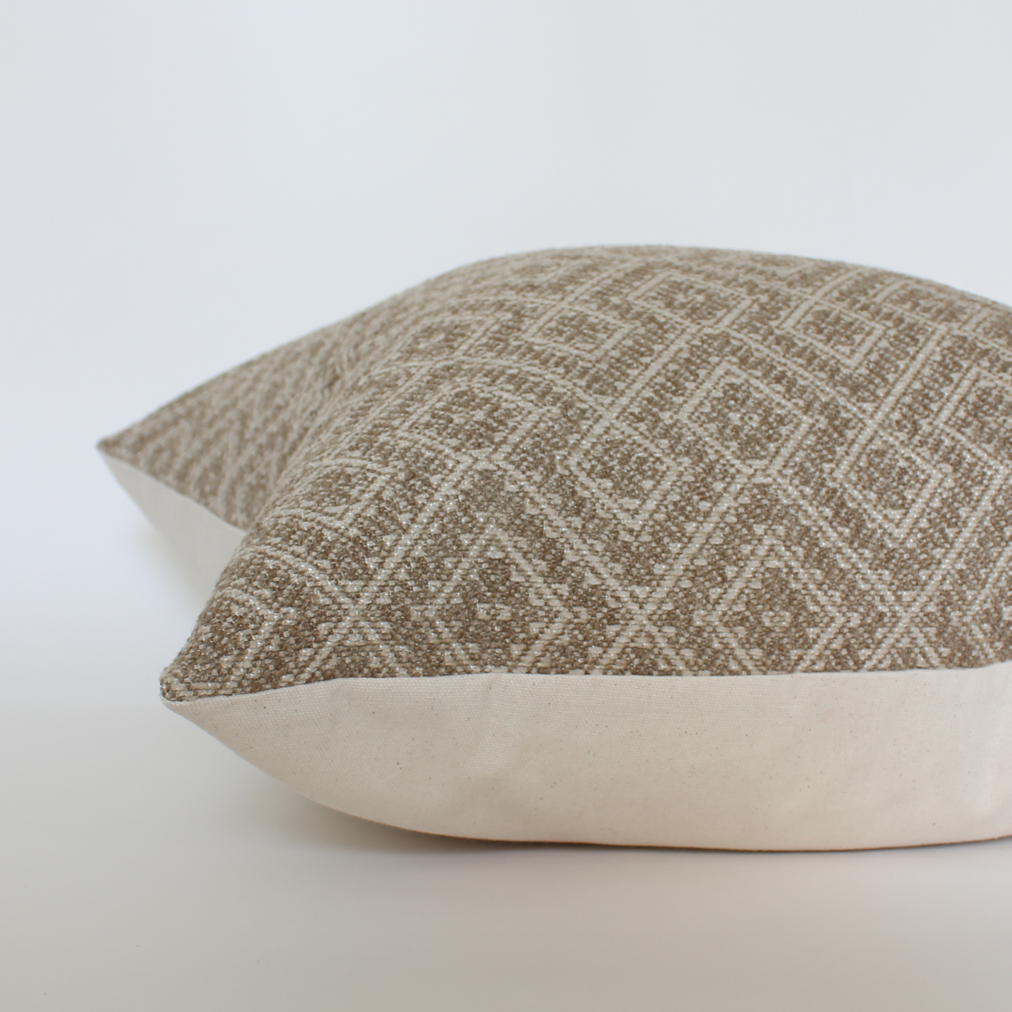 warm neutral textured throw pillow cover