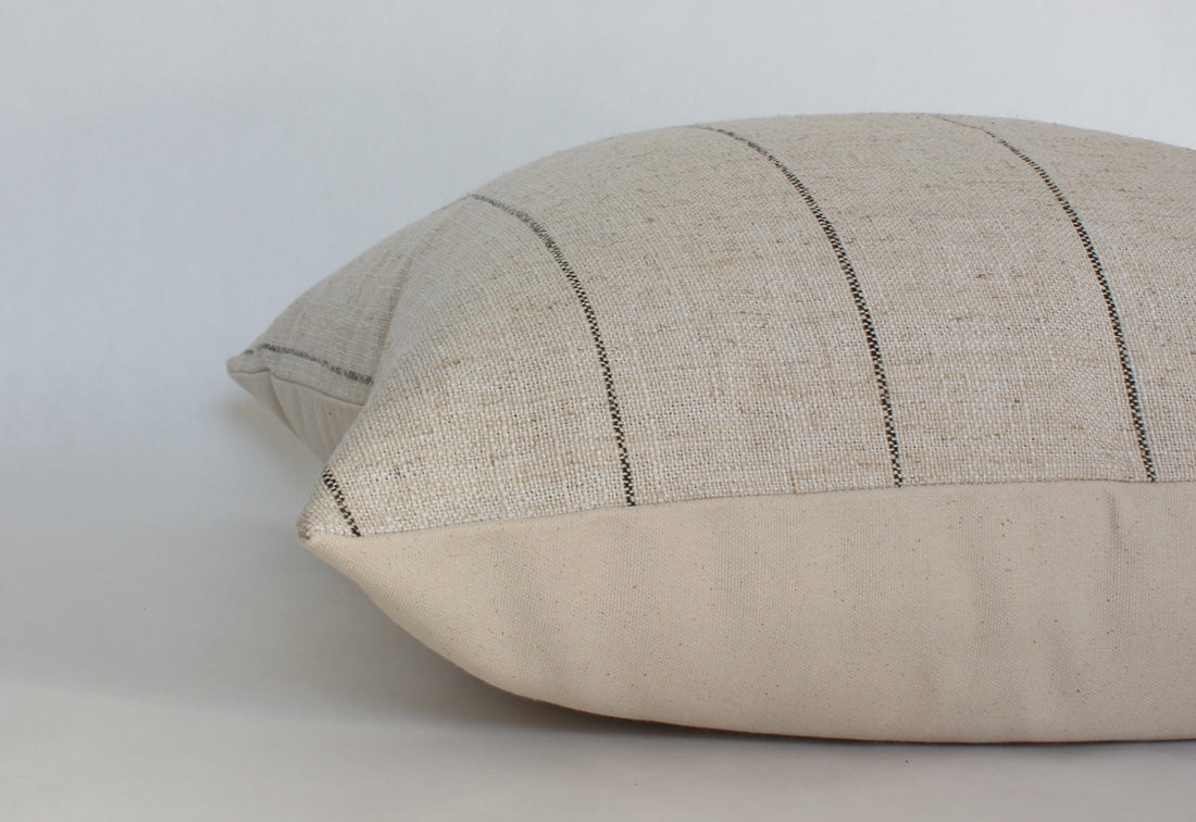 beige textured pillow cover