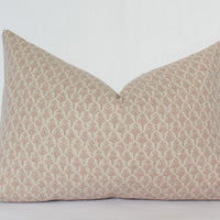 blush floral lumbar pillow cover