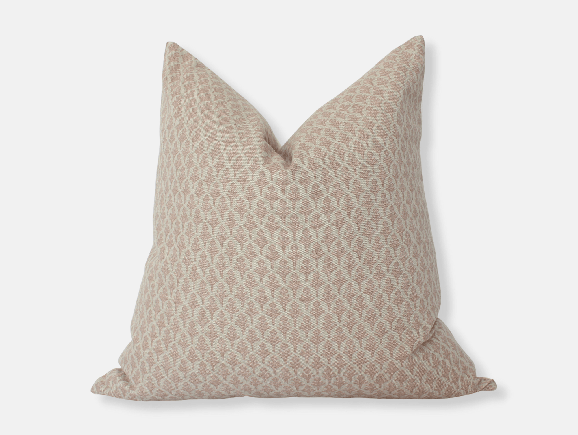 blush floral pillow cover