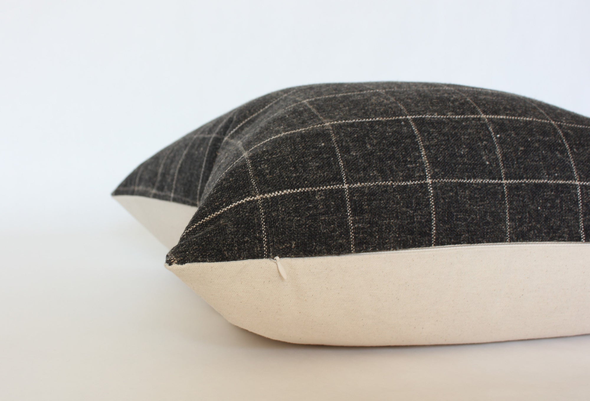 charcoal throw pillow with zipper for sofa