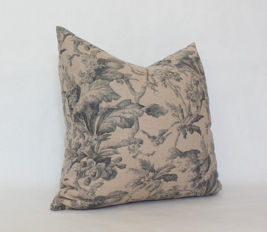 designer floral throw pillow
