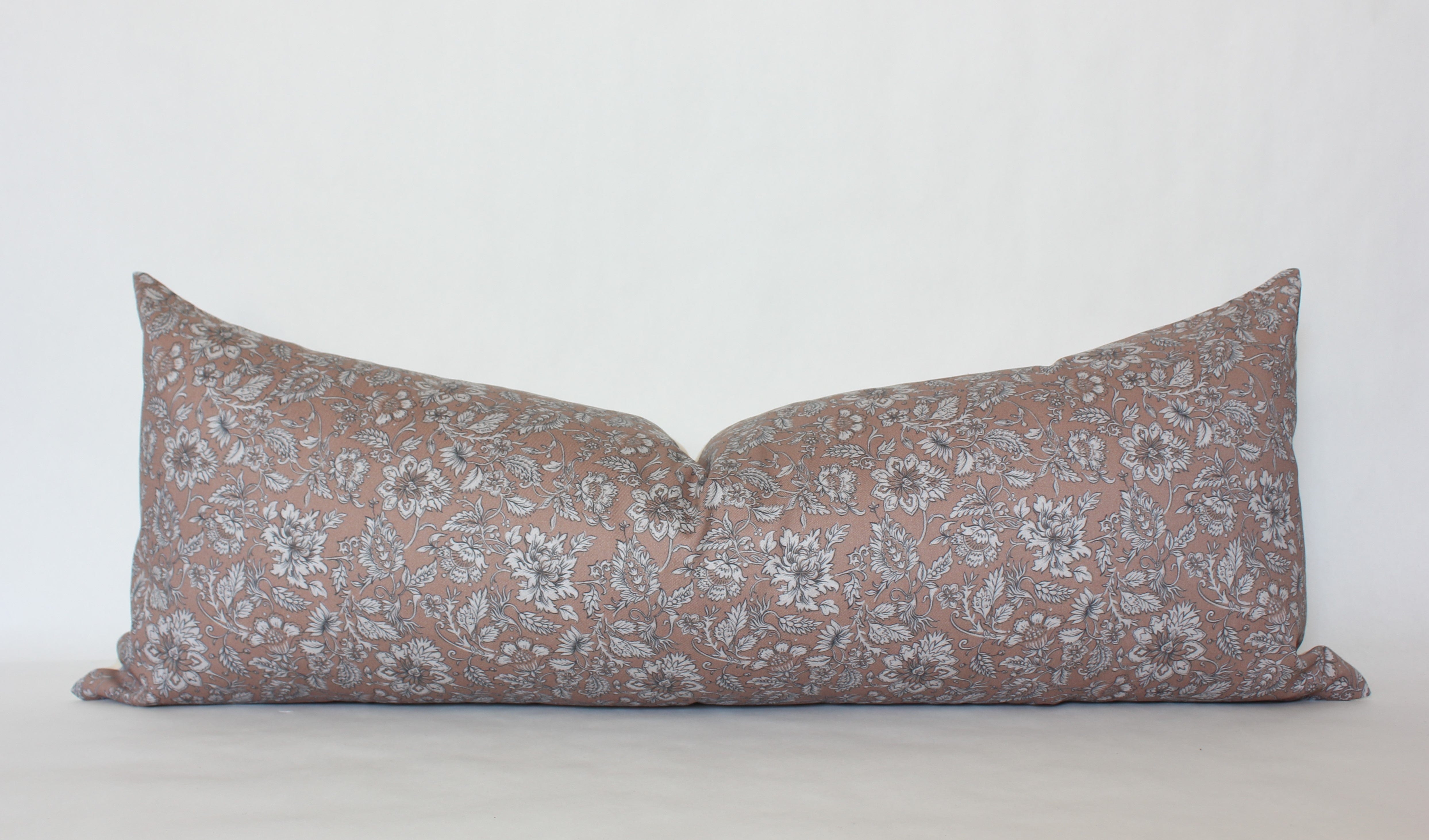 blush oversized lumbar pillow