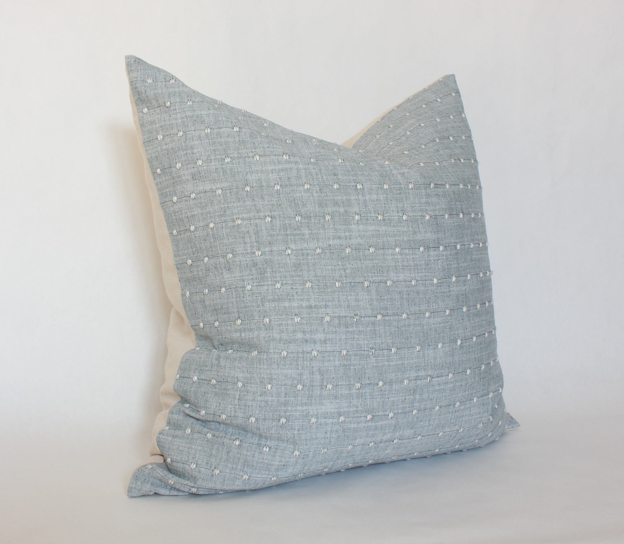 light blue throw pillow