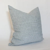light blue throw pillow