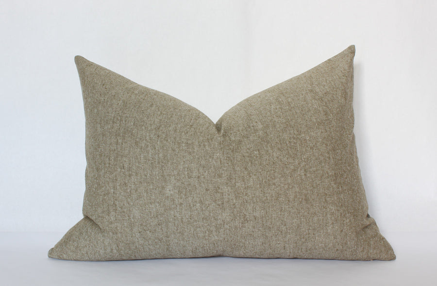 light brown lumbar pillow cover